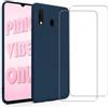 Evetane Cover Galaxy A40 e 2 schermi di protezione - Silicone - Blu, excellent