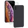 La Coque Francaise Cover iPhone X/XS e shermo protettivo - Nano liquido - Nero, excellent