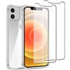 Evetane Cover iPhone 12 mini e 2 schermi di protezione - TPU - Trasparente - refurbished
