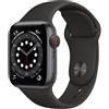 Apple Watch Series 6 (2020) GPS + Cellular 40 mm - Alluminio Grigio Siderale - Cinturino Sport Nero, fair