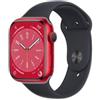 Apple Watch Series 8 (2022) GPS + Cellular 45 mm - Alluminio Rosso - Cinturino Sport Nero, fair