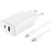 WTK Cavo e Wallplug (USB-C + Lightning) 20W - WTK - refurbished