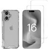 Phonillico Cover iPhone 16 e 2 schermi di protezione - TPU - Trasparente, excellent