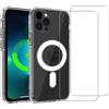 EVETANE Cover iPhone 12 Pro Max e 2 schermi di protezione - TPU - Trasparente, excellent