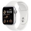 Apple Watch Series SE 1 (2020) GPS 40 mm - Alluminio Argento - Cinturino Sport Bianco, excellent