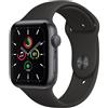 Apple Watch Series SE 1 (2020) GPS 44 mm - Alluminio Grigio Siderale - Cinturino Sport Nero, excellent