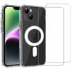 EVETANE Cover iPhone 14 Plus e 2 schermi di protezione - TPU - Trasparente - refurbished