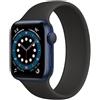 Apple Watch Series 6 (2020) GPS 44 mm - Alluminio Blu - Solo Loop Nero, good