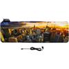 Gammec Tappetino da scrivania LED RGB 80x30 cm Skyline NYC Cavo - refurbished