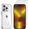 Phonillico Cover iPhone 14 Pro Max e 2 schermi di protezione - TPU - Trasparente, excellent