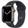 Apple Watch Series 7 (2021) GPS + Cellular 45 mm - Acciaio inossidabile Grafite - Cinturino Sport Nero, fair