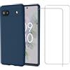 Evetane Cover Google Pixel 6a e 2 schermi di protezione - TPU - Blu - refurbished