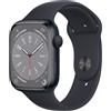 Apple Watch Series 8 (2022) GPS 45 mm - Alluminio Mezzanotte - Cinturino Sport Nero, good