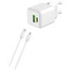 WTK Cavo e Wallplug (USB-C + Lightning) 20W - WTK - refurbished