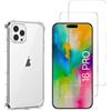 Phonillico Cover iPhone 16 PRO e 2 schermi di protezione - TPU - Trasparente, excellent