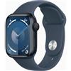 Apple Watch Series 8 (2022) GPS 45 mm - Alluminio Mezzanotte - Cinturino Sport Blu, fair