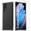 Evetane Cover Galaxy S22 Ultra 5G e 2 schermi di protezione - Silicone - Trasparente - refurbished