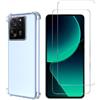 Phonillico Cover Xiaomi 13T / 13T Pro e 2 schermi di protezione - TPU - Trasparente, excellent