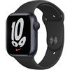 Apple Watch Series 7 (2021) GPS + Cellular 41 mm - Alluminio Mezzanotte - Cinturino Sport Nero, fair