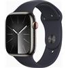 Apple Watch Series 9 (2023) GPS + Cellular 45 mm - Acciaio inossidabile Grafite - Cinturino Sport Nero, excellent