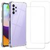EVETANE Cover Galaxy A52/Galaxy A52s 5G e 2 schermi di protezione - TPU - Trasparente - refurbished