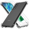 Evetane Cover Galaxy S22 5G e 2 schermi di protezione - Silicone - Trasparente - refurbished
