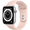 Apple Watch Series 6 (2020) GPS 44 mm - Alluminio Argento - Cinturino Sport Rosa, good