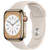 Apple Watch Series 7 (2021) GPS + Cellular 45 mm - Acciaio inossidabile Oro - Cinturino Sport Galassia, good