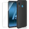 Evetane Cover Galaxy A40 e 2 schermi di protezione - Silicone - Nero, excellent