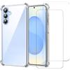Evetane Cover Galaxy S25 e 2 schermi di protezione - TPU - Trasparente, excellent