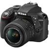 Nikon Reflex D3300 - Nero + Nikon AF-S DX Nikkor 18-55mm f/3.5-5.6G VR II f/3.5-5.6, good