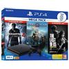 Sony PlayStation 4 Slim 500GB - Nero - Edizione limitata Uncharted 4: A Thief ́s End + God Of War + The Last of Us: Remastered + Uncharted 4: A Thief ́s - refurbished