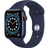 Apple Watch Series 6 (2020) GPS + Cellular 44 mm - Alluminio Blu - Cinturino Sport Blu, excellent