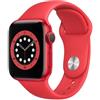Apple Watch Series 6 (2020) GPS + Cellular 44 mm - Alluminio Rosso - Cinturino Sport Rosso, excellent