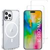 Phonillico Cover iPhone 16 Pro Max e 2 schermi di protezione - TPU - Trasparente, excellent