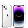 Phonillico Cover iPhone 15 e 2 schermi di protezione - TPU - Trasparente, excellent