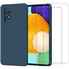 Evetane Cover Galaxy A52 e 2 schermi di protezione - Silicone - Blu - refurbished