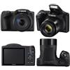 Canon Fotocamera Bridge compatta PowerShot SX420 IS - Nero + Canon Zoom Lens 24-1008 mm f/3.5-6.6 f/3.5-6.6 - refurbished