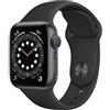 Apple Watch Series 6 (2020) GPS 44 mm - Alluminio Grigio Siderale - Cinturino Sport Nero, fair
