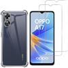 Phonillico Cover Oppo A17 e 2 schermi di protezione - TPU - Trasparente, excellent