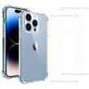 Evetane Cover iPhone 14 Pro e 2 schermi di protezione - TPU - Trasparente - refurbished