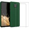 Evetane Cover Redmi Note 9s/ 9 Pro/9 Pro Max e 2 schermi di protezione - Silicone - Verde, excellent