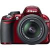 Nikon Reflex D3100 - Rosso + Nikon AF-S DX Nikkor 18-55mm f/3.5-5.6G VR f/3.5-5.6, good