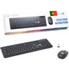 Simpletek Tastiera QWERTY Portoghese wireless M&K PORTOGALLO Kit Mouse and Keyboard - refurbished