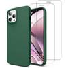 EVETANE Cover iPhone 12/12 Pro e 2 schermi di protezione - Silicone - Verde, excellent