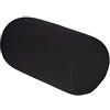 Nicoone Micro mini cuscino a rullo con microperline per dormire comodamente (dimensioni: 32 cm x 16 cm) (Nero)