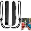 Ownkim 2 Confezioni Cinturino Controller, Cinturini da Polso per Controller Switch - Sostituzione e Miglioramento SL/SR, Con Cappucci per Joystick (Nero)