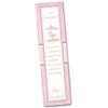 PRINTSERVIS 30 Segna libro per festa Battesimo personalizzabile 40x150 stampato su cartoncino 300gr per bimbo/a pronto per l'utilizzo e facile da compilare (Carussel Rosa)