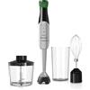Rohnson BlendMaster Frullatore a Immersione R-5750 - Mixer Cucina 1500W, Tecnologia Vario-Blade e Controllo di Profondità, Include Frusta, Bicchiere Graduato e Contenitore Tritatutto, Cavo a Spirale