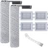 Heykewi Spazzole a Rullo e Filtro HEPA Ricambi per Accessori per Roborock Flexi/Roborock Flexi Pro Aspirapolvere Accessori (2 Rullo Spazzola + 4 Filtro HEPA + 1 Spazzola per la Pulizia)